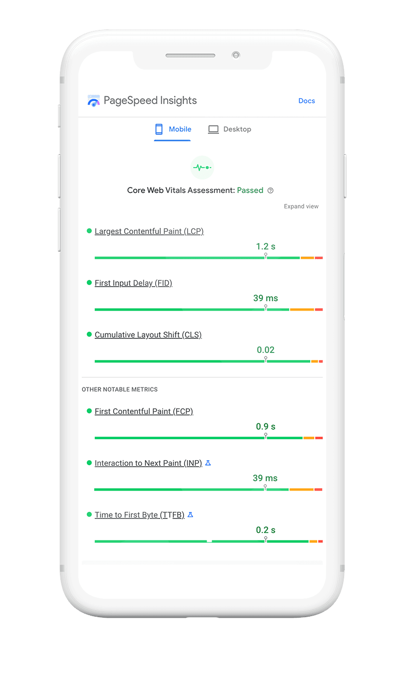 Pagespeed Insights